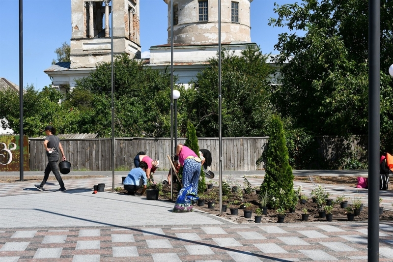 Розпочато проєкт з озеленення Скверу Героїв з меморіалом героям-захисникам